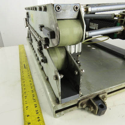 2" Wide x 24" Long Adjustable Material Pinch Servo Drive Feed Belt Conveyor