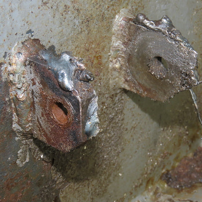 HE&M Work Holding Clamping Front Vice Jaw From a Horizontal Pivot Band Saw
