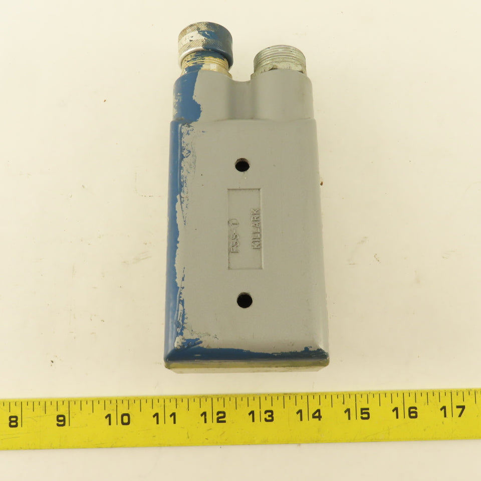 Allen Bradley 600-TQX5 Manual Machine Starter Switch Killark FSS-1 Enclosure