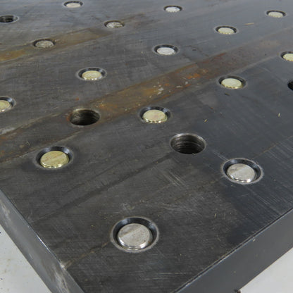 12"x20"x1" Thick  Blanchard Ground Steel Plate W/Grid