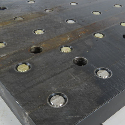 12"x20"x1" Thick  Blanchard Ground Steel Plate W/Grid