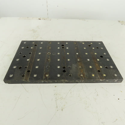 12"x20"x1" Thick  Blanchard Ground Steel Plate W/Grid