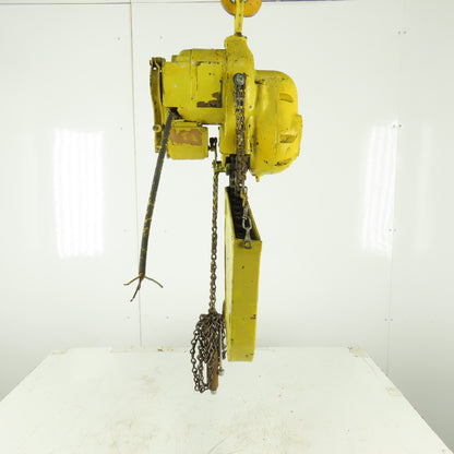 Budgit 112711 500LB 16 FPM 12' Lift Electric Roller Chain Hoist 440V 3 Phase