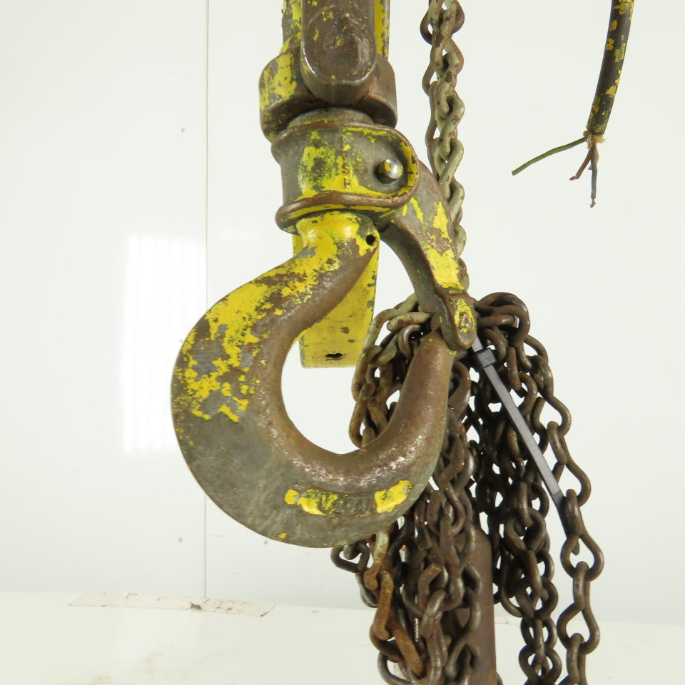 Budgit 112711 500LB 16 FPM 12' Lift Electric Roller Chain Hoist 440V 3 Phase