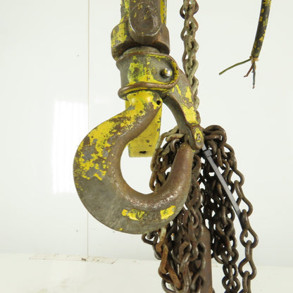 Budgit 112711 500LB 16 FPM 12' Lift Electric Roller Chain Hoist 440V 3 Phase