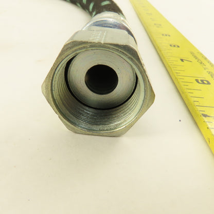 Parker 213-10 Air Brake Hose Assembly 5/8" Swivel Flat Face O-Ring Seat 25" OAL