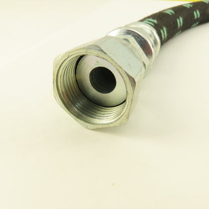 Parker 213-10 Air Brake Hose Assembly 5/8" Swivel Flat Face O-Ring Seat 25" OAL