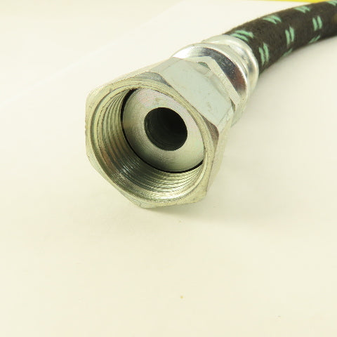 Parker 213-10 Air Brake Hose Assembly 5/8" Swivel Flat Face O-Ring Seat 25" OAL