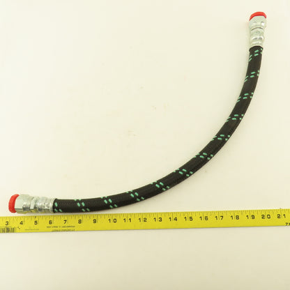 Parker 213-10 Air Brake Hose Assembly 5/8" Swivel Flat Face O-Ring Seat 25" OAL