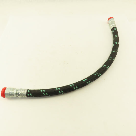 Parker 213-10 Air Brake Hose Assembly 5/8" Swivel Flat Face O-Ring Seat 25" OAL