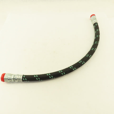 Parker 213-10 Air Brake Hose Assembly 5/8" Swivel Flat Face O-Ring Seat 25" OAL