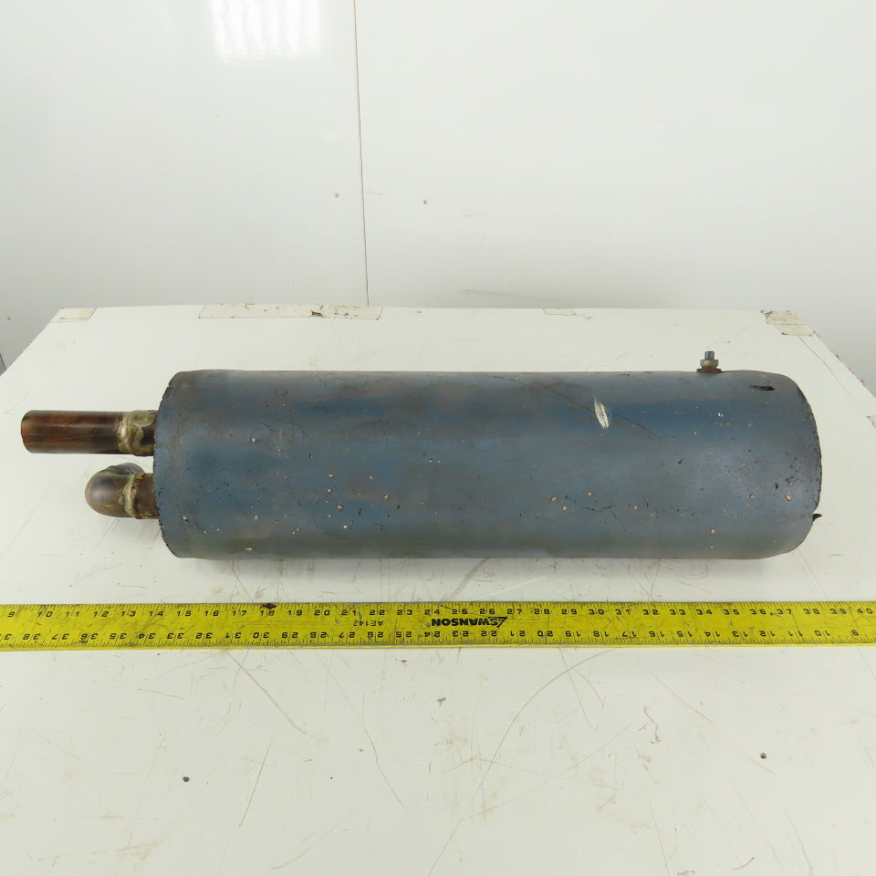 2-1/2 Gallon Steel Storage Oil Tank 1-1/2" Sweat Copper Ports