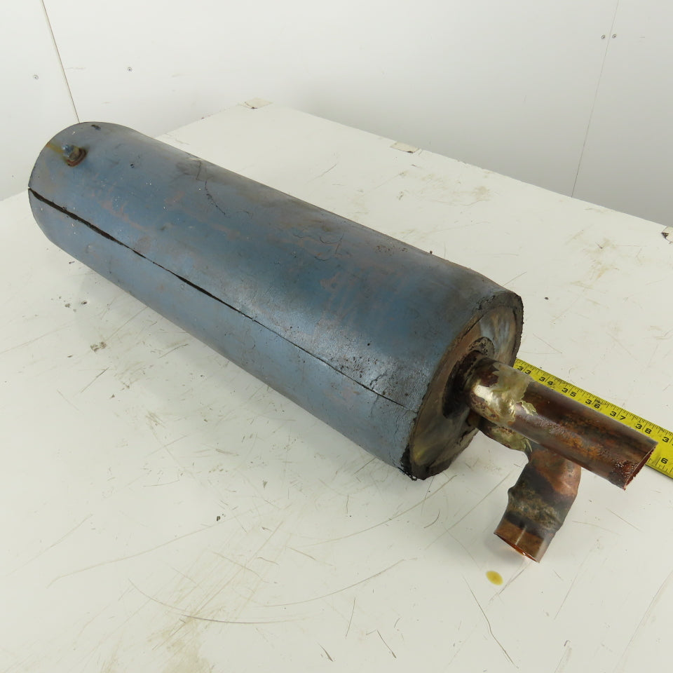 2-1/2 Gallon Steel Storage Oil Tank 1-1/2" Sweat Copper Ports