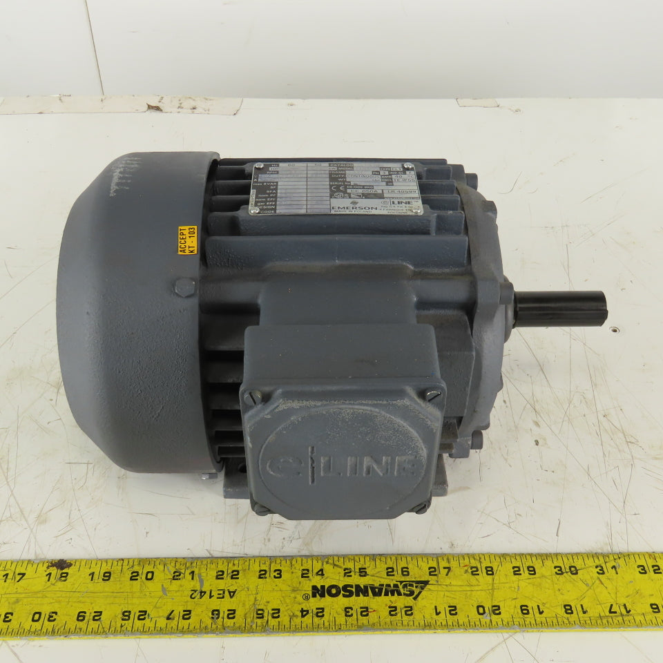 Emerson ELT1E2D 1Hp 1755RPM 3Ph 208-230/460V 143T AC Motor