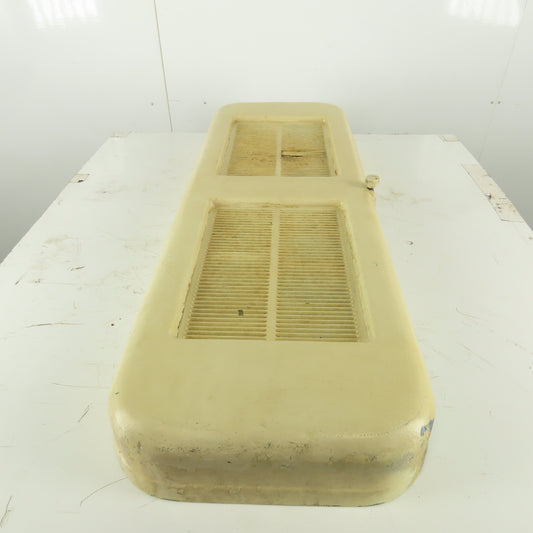 43" x 14" x 4" Rounded Heavy Cast Iron Machine Guard Door
