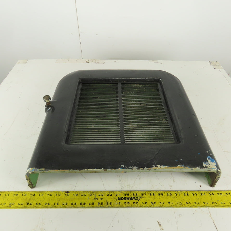 22" x 22" x 4" Rounded Heavy Cast Iron Machine Half Guard Door