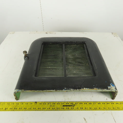 22" x 22" x 4" Rounded Heavy Cast Iron Machine Half Guard Door