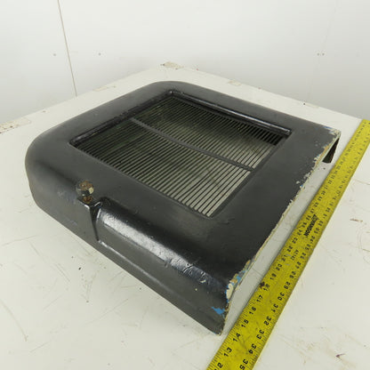 22" x 22" x 4" Rounded Heavy Cast Iron Machine Half Guard Door