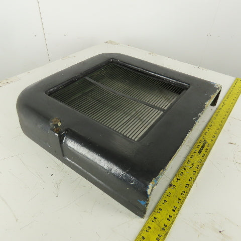 22" x 22" x 4" Rounded Heavy Cast Iron Machine Half Guard Door
