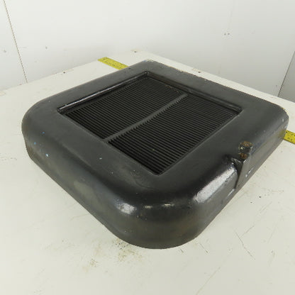 22" x 22" x 4" Rounded Heavy Cast Iron Machine Half Guard Door