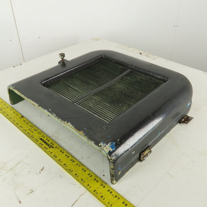 22" x 22" x 4" Rounded Heavy Cast Iron Machine Half Guard Door