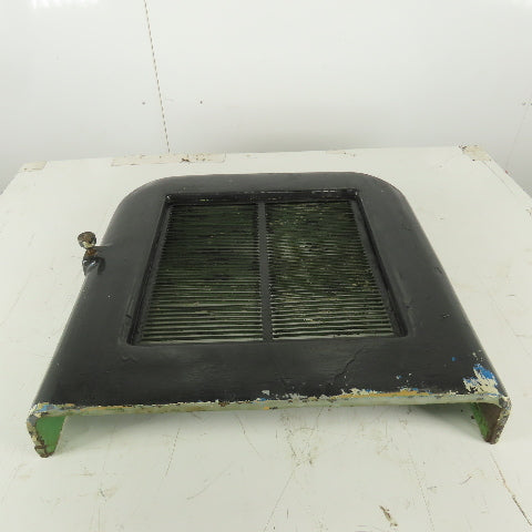 22" x 22" x 4" Rounded Heavy Cast Iron Machine Half Guard Door