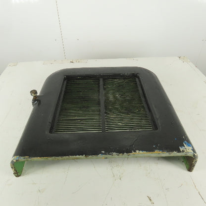 22" x 22" x 4" Rounded Heavy Cast Iron Machine Half Guard Door