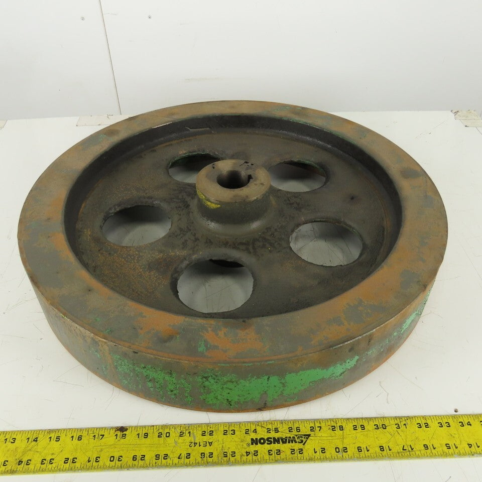 Flywheel 25" Diameter x 4" Wide x 2" Keyed Bore From a Power Shear