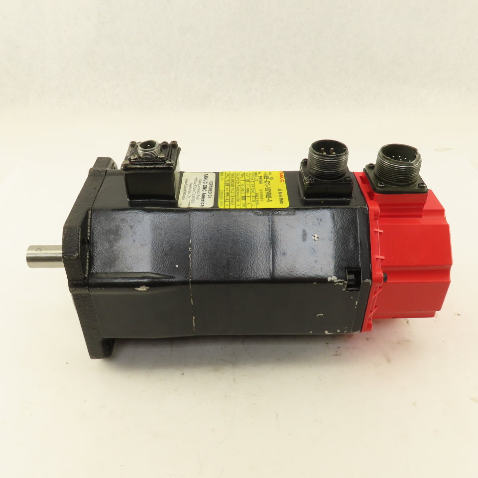 Fanuc A06B-0313-B701 3000 RPM 124VAC 3Ph AC Servo Motor