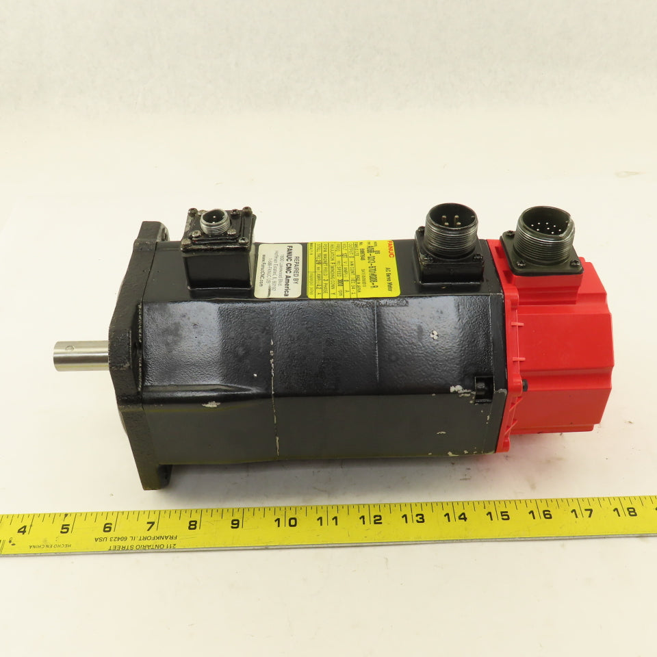 Fanuc A06B-0313-B701 3000 RPM 124VAC 3Ph AC Servo Motor