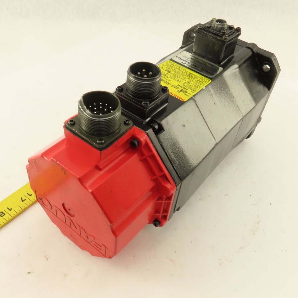 Fanuc A06B-0313-B701 3000 RPM 124VAC 3Ph AC Servo Motor