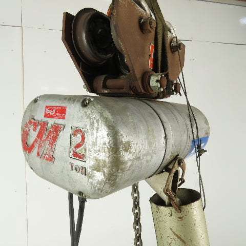 Cm Lodestar Model R Electric Chain Hoist 2 Ton 8FPM 28' Lift 208-230/460V 3Ph