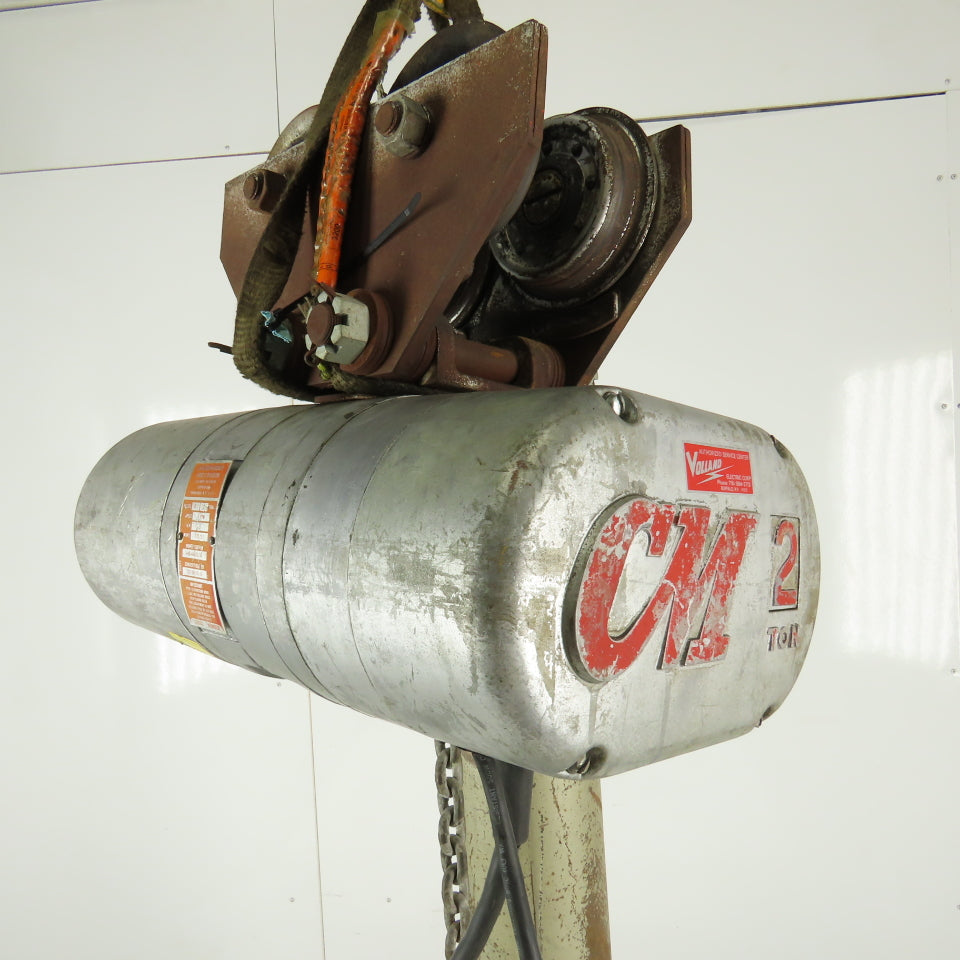 Cm Lodestar Model R Electric Chain Hoist 2 Ton 8FPM 28' Lift 208-230/460V 3Ph