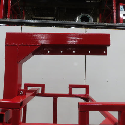 Carriage Mounted Fixed Length High Lift Jib Forklift Attachment Class II W/Rack