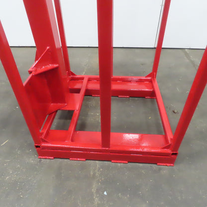 Carriage Mounted Fixed Length High Lift Jib Forklift Attachment Class II W/Rack