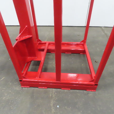 Carriage Mounted Fixed Length High Lift Jib Forklift Attachment Class II W/Rack