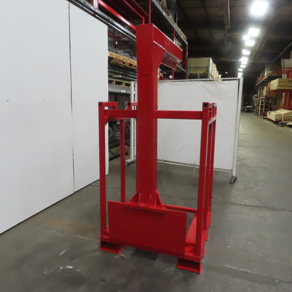 Carriage Mounted Fixed Length High Lift Jib Forklift Attachment Class II W/Rack