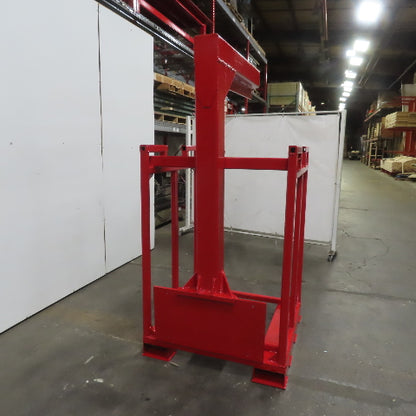 Carriage Mounted Fixed Length High Lift Jib Forklift Attachment Class II W/Rack