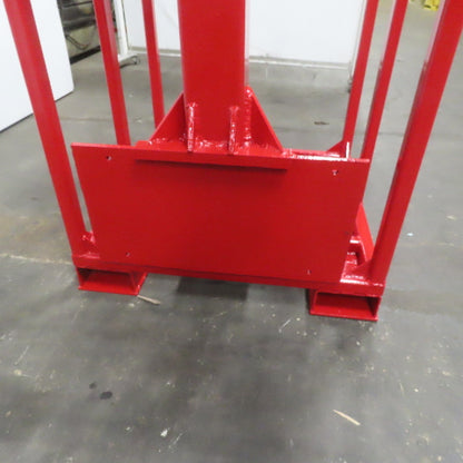 Carriage Mounted Fixed Length High Lift Jib Forklift Attachment Class II W/Rack