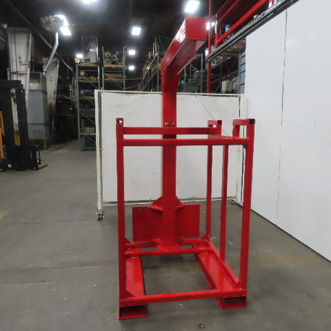 Carriage Mounted Fixed Length High Lift Jib Forklift Attachment Class II W/Rack