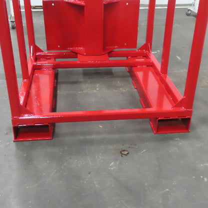 Carriage Mounted Fixed Length High Lift Jib Forklift Attachment Class II W/Rack