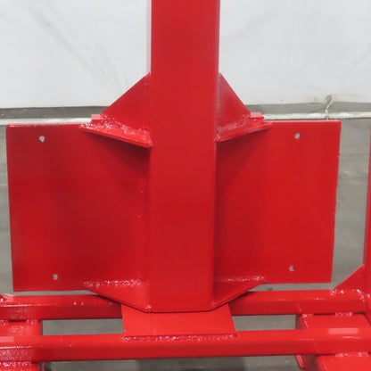 Carriage Mounted Fixed Length High Lift Jib Forklift Attachment Class II W/Rack