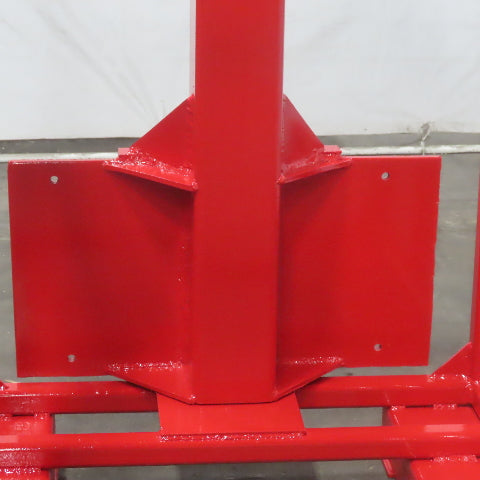 Carriage Mounted Fixed Length High Lift Jib Forklift Attachment Class II W/Rack