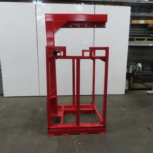 Carriage Mounted Fixed Length High Lift Jib Forklift Attachment Class II W/Rack