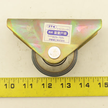 Asahi Syaryo ITK KS60 Caster W/Guard LB38200 KS60YA Lot of 2