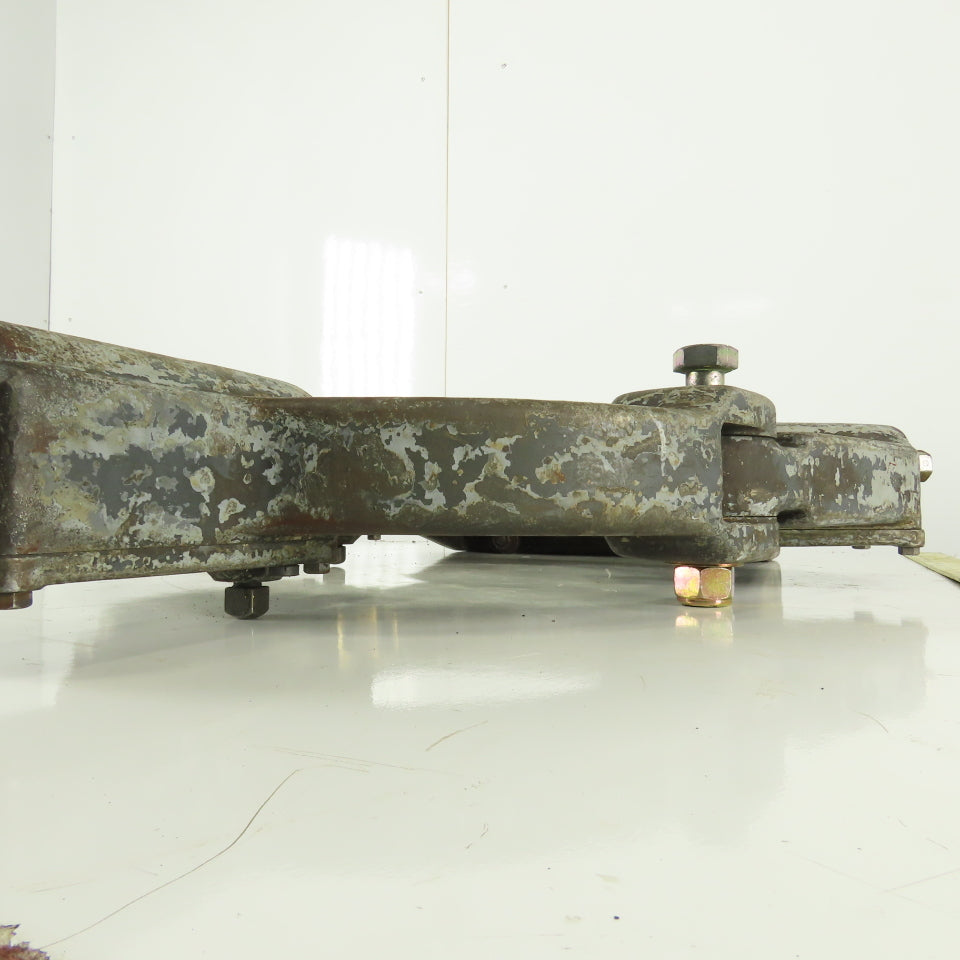 Vintage Cast Iron 3 Point Engine Lathe Steady Rest 15" Bore Swing Top