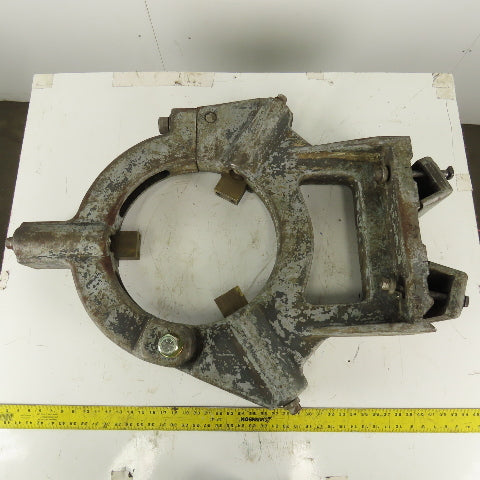 Vintage Cast Iron 3 Point Engine Lathe Steady Rest 15" Bore Swing Top