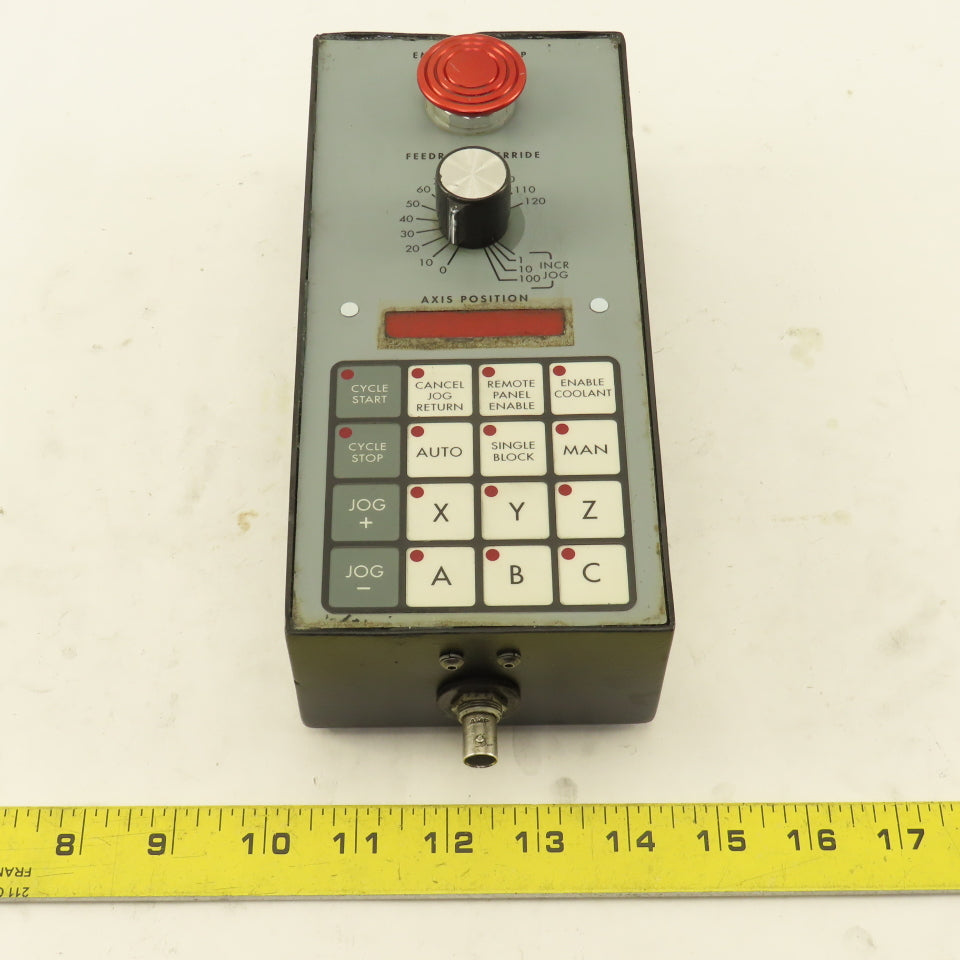 Kearney & Trecker Machine Manual Axis Jog Teach Pendant With Cable