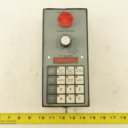 Kearney & Trecker Machine Manual Axis Jog Teach Pendant With Cable