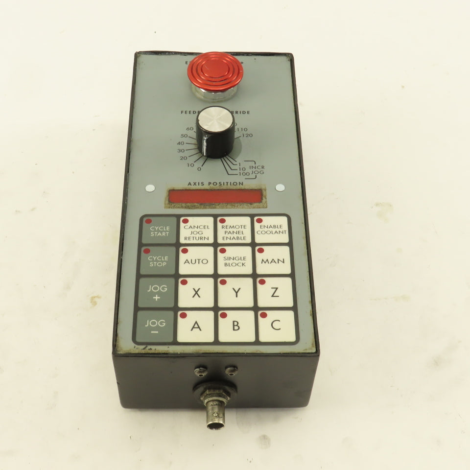Kearney & Trecker Machine Manual Axis Jog Teach Pendant With Cable